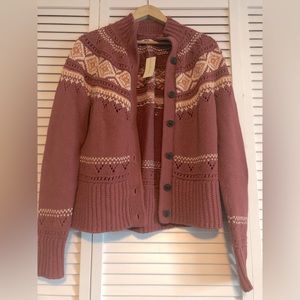 L.L. Bean Signature Cotton Fisherman Cardigan